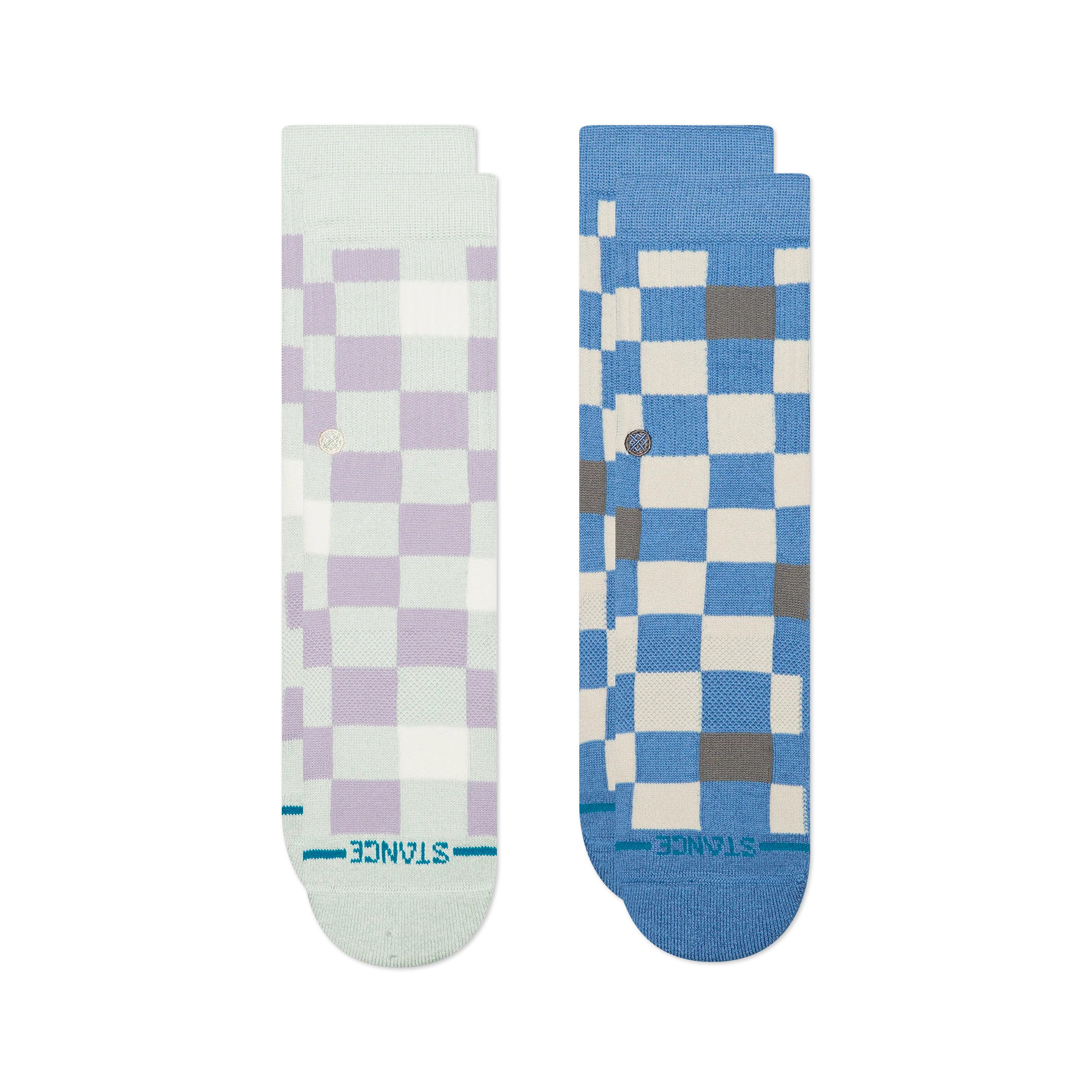 KIDS CHEF CHECK CREW SOCK 2 PACK