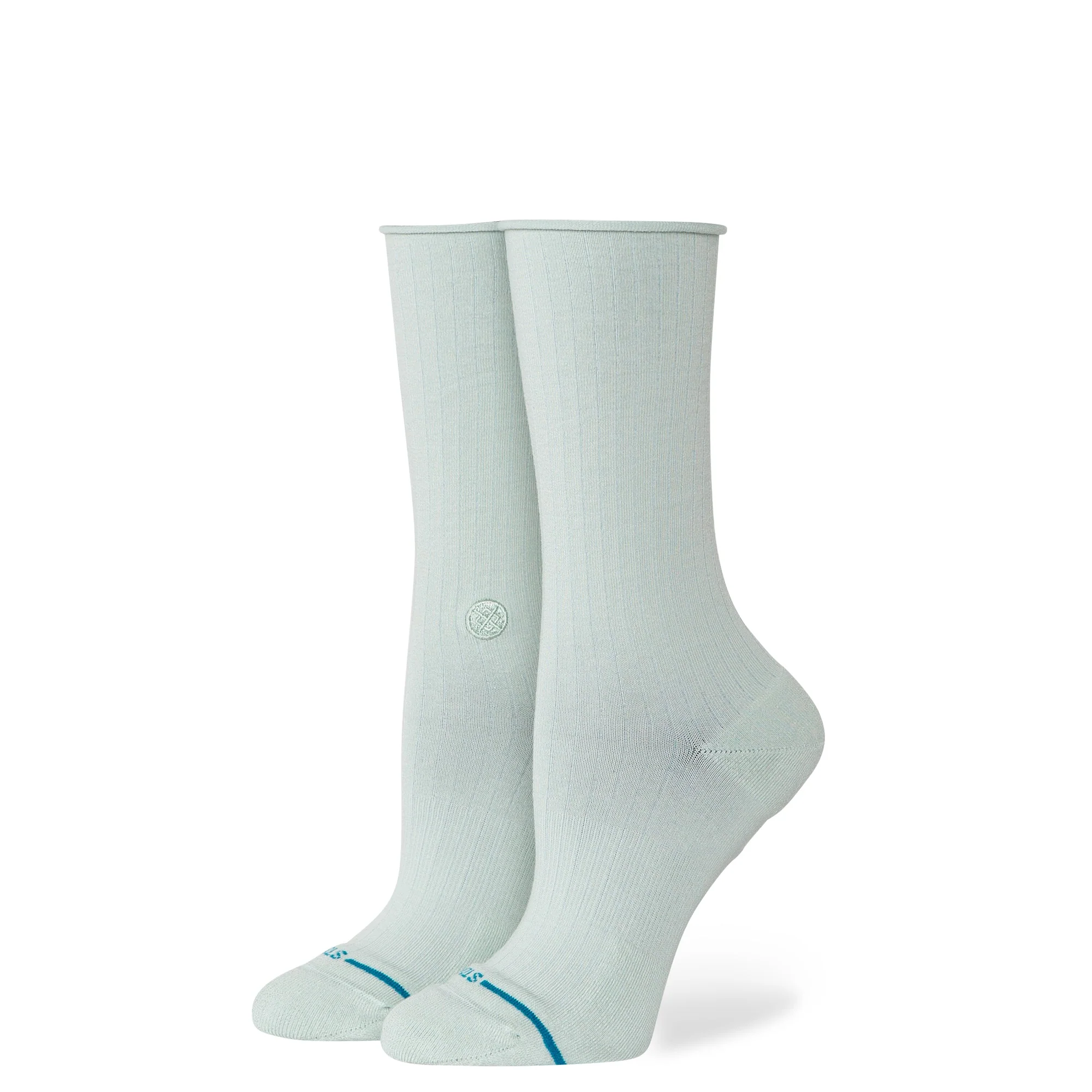 ROLLED SOLID CREW SOCK