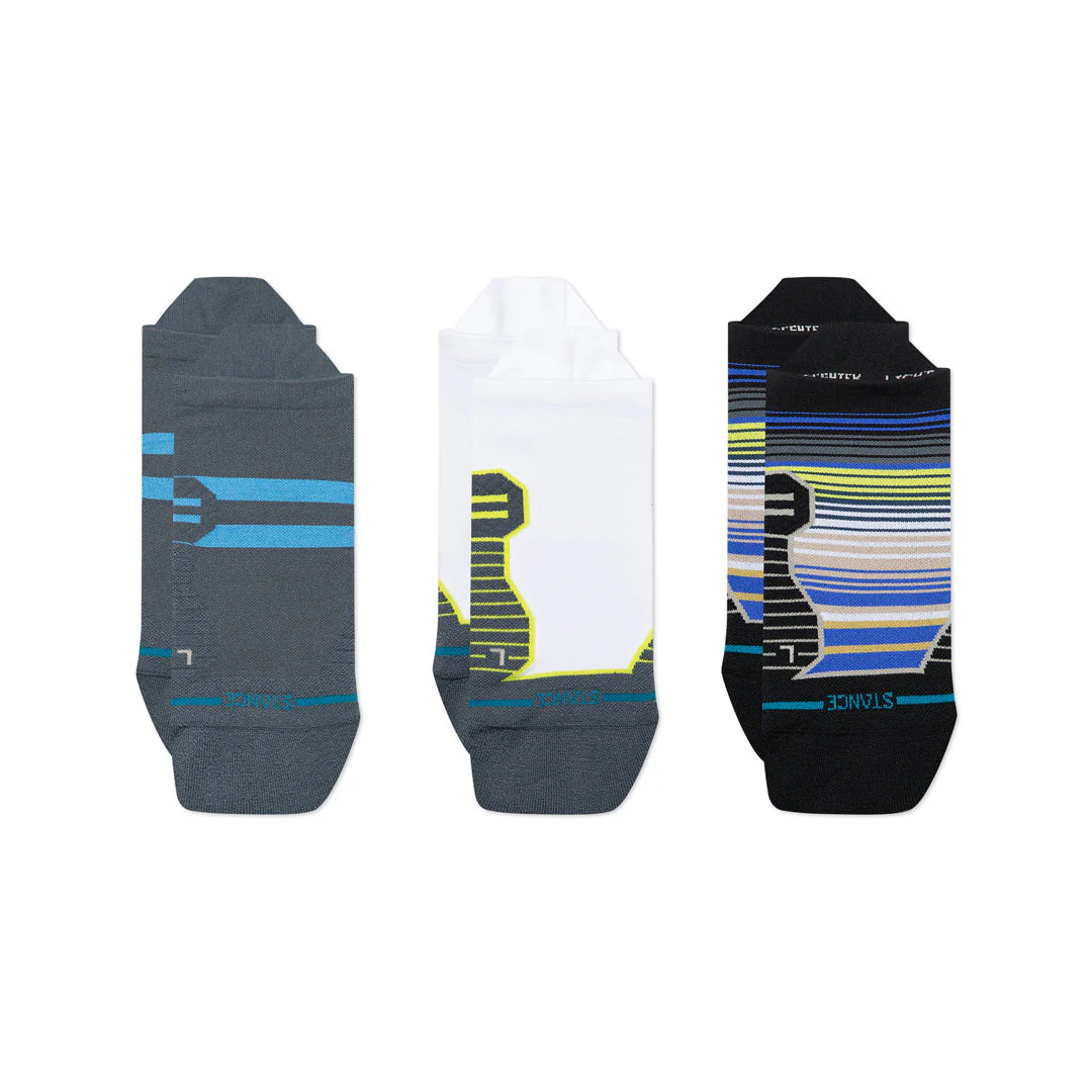 STRIPE LIGHT TAB SOCK 3 PAK